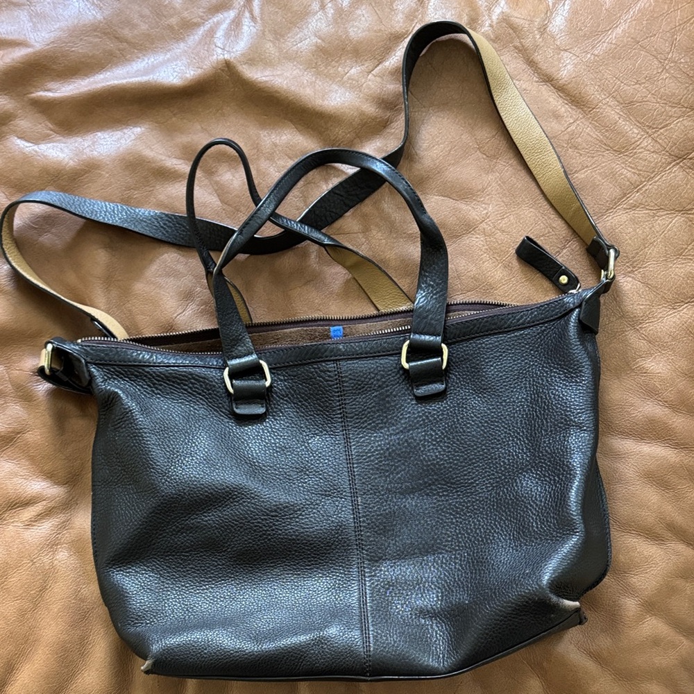 Gap Leather Crossbody Satchel